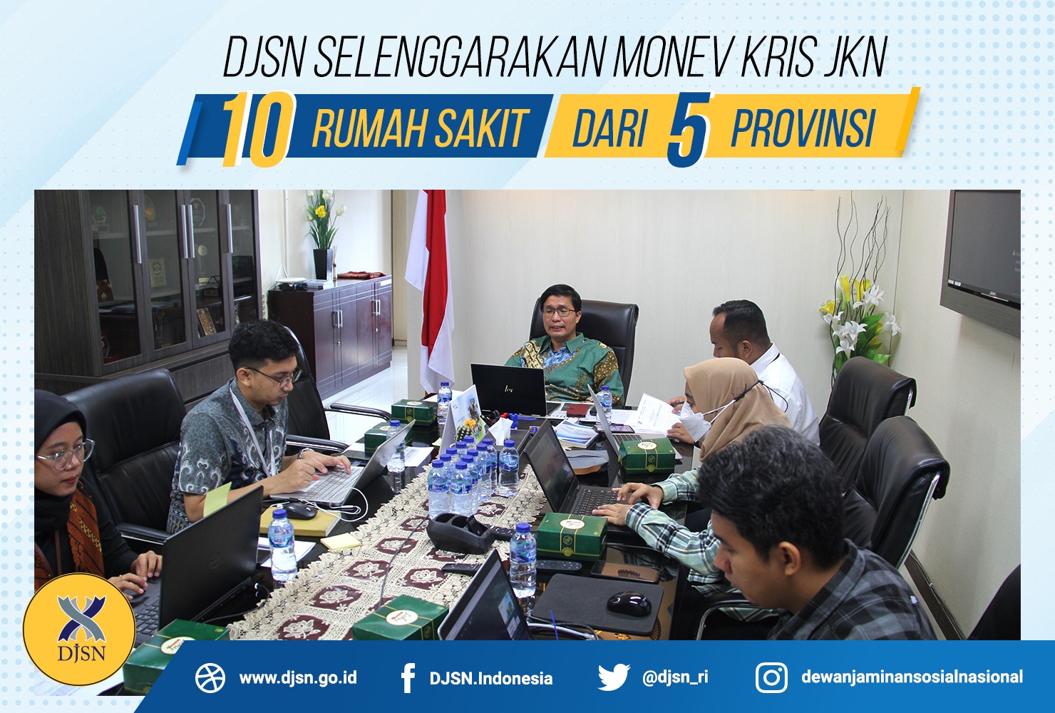 DJSN Selenggarakan Monev KRIS JKN ke 10 Rumah Sakit di Lima Provinsi